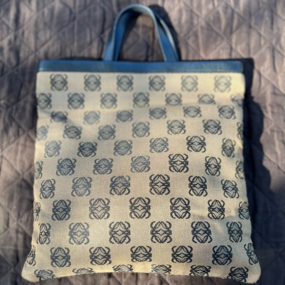 Vintage Loewe canvas mini Tote handbag - Picture 2 of 11